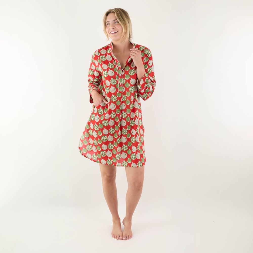 Picture of Scandi Ornaments Cotton Night Shirt