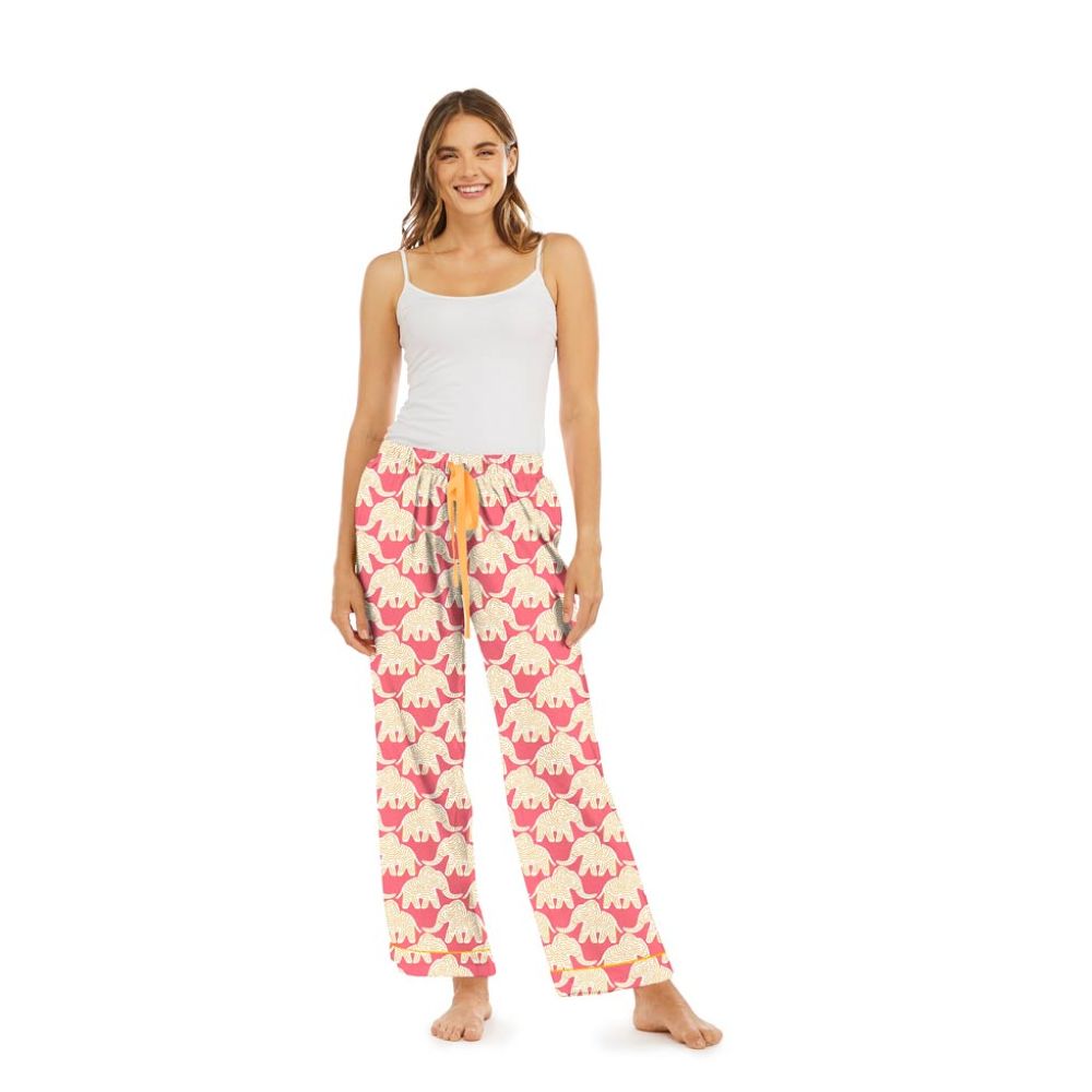 Picture of Elephants Pink Cotton Lounge Pant