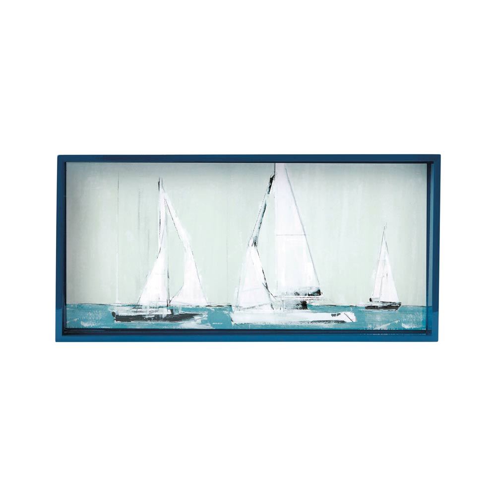 Picture of Sail Away Rectangular Lacquer Serving Tray