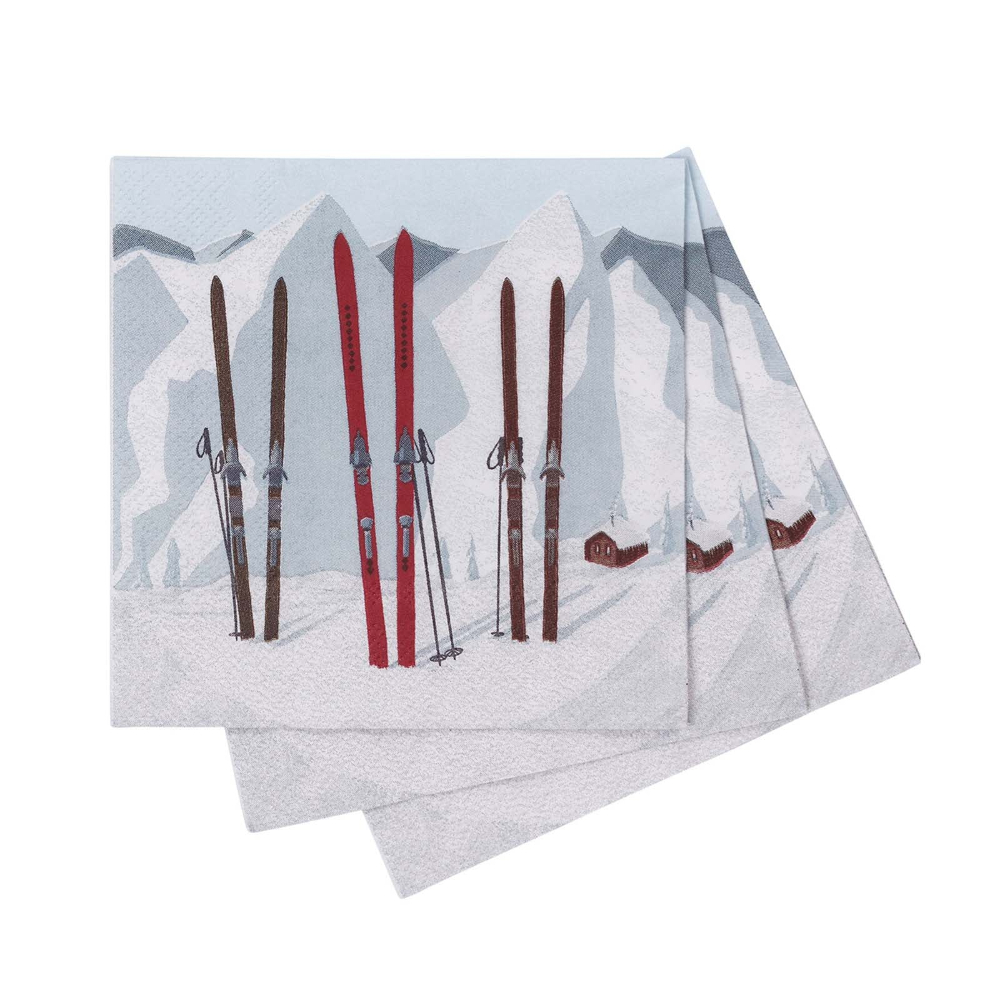 Picture of Nordic Ski Paper Cocktail Napkins (Pack of 25)