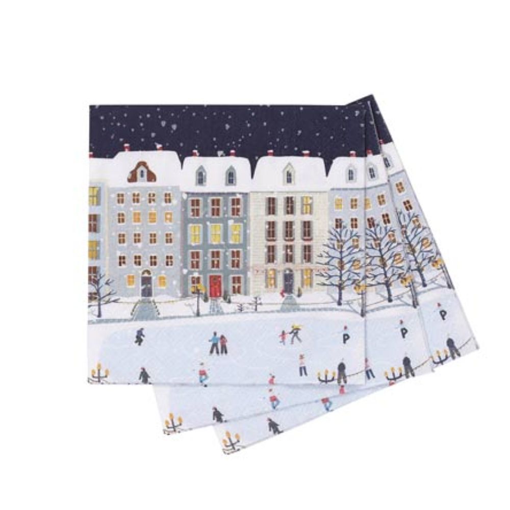 Picture of Holiday In the Park Paper Cocktail Napkins (Pack o