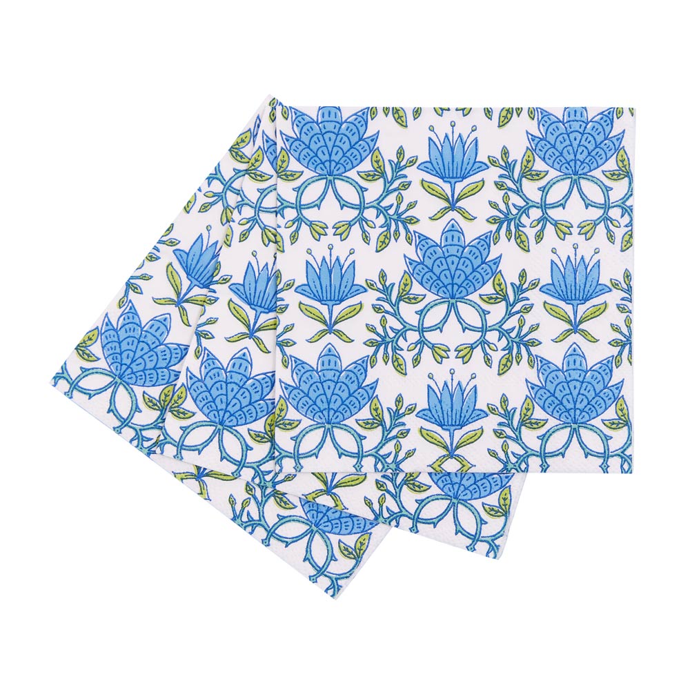Picture of Tilly Blue Paper Cocktail Napkins (Pack of 25)