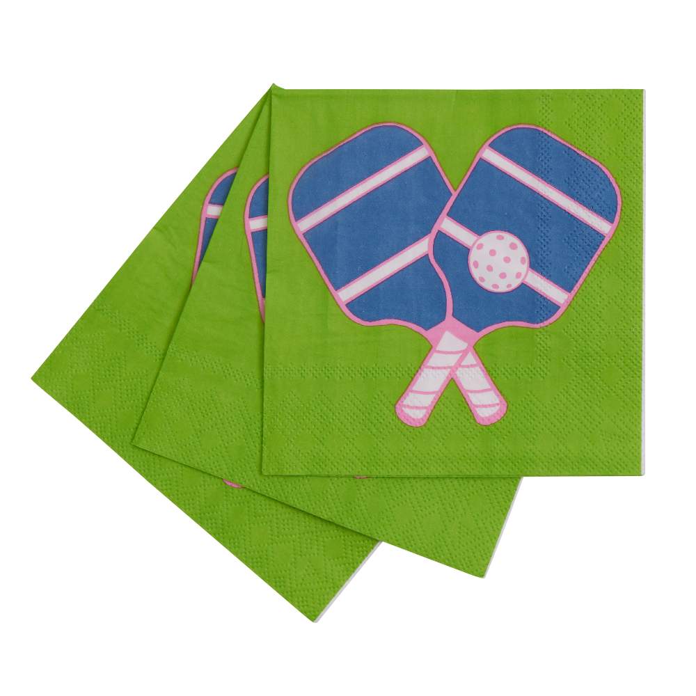 Picture of Pickleball Green  Paper Cocktail Napkins (Pack of 
