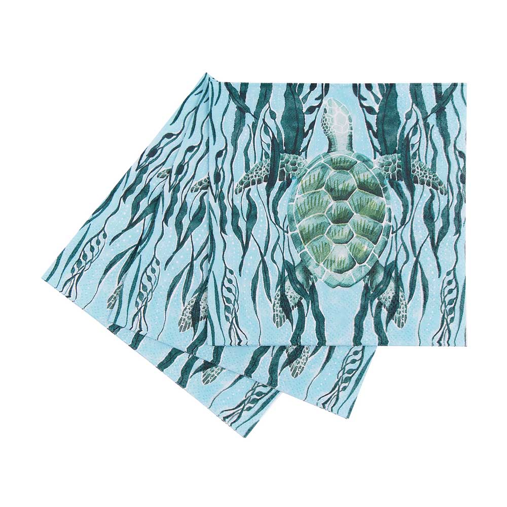 Picture of Marine Turtle Paper Cocktail Napkins (Pack of 25)