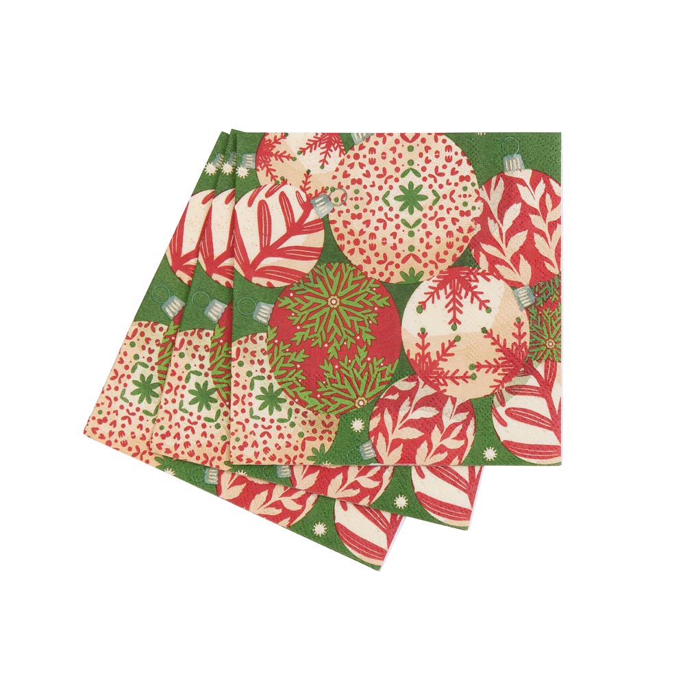 Picture of Scandi Ornaments Paper Cocktail Napkins (Pack of 2