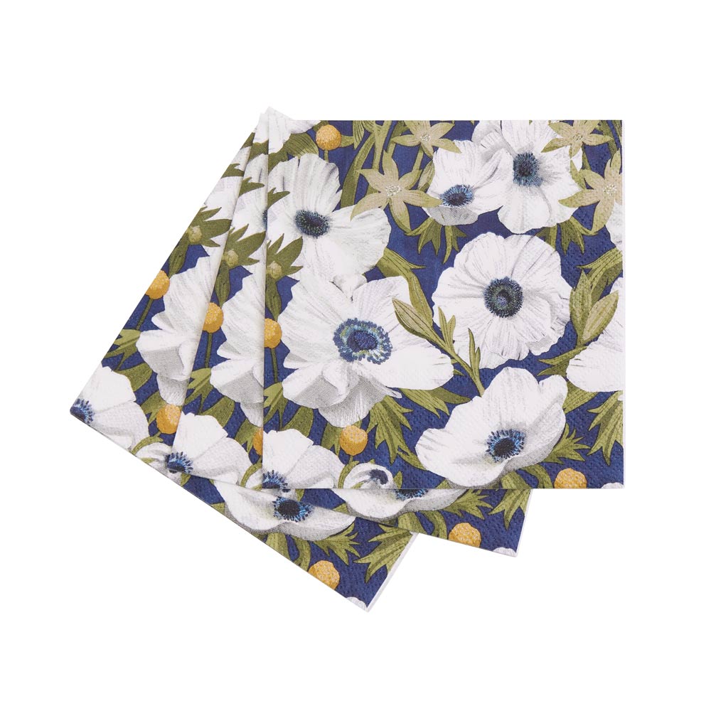 Picture of Anemone Poppy Paper Cocktail Napkins (Pack of 25)