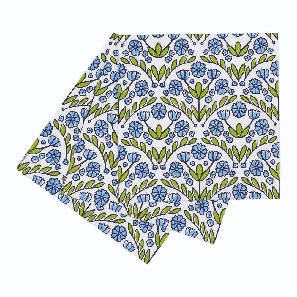 Picture of Blaire Blue Paper Cocktail Napkins (Pack of 25)