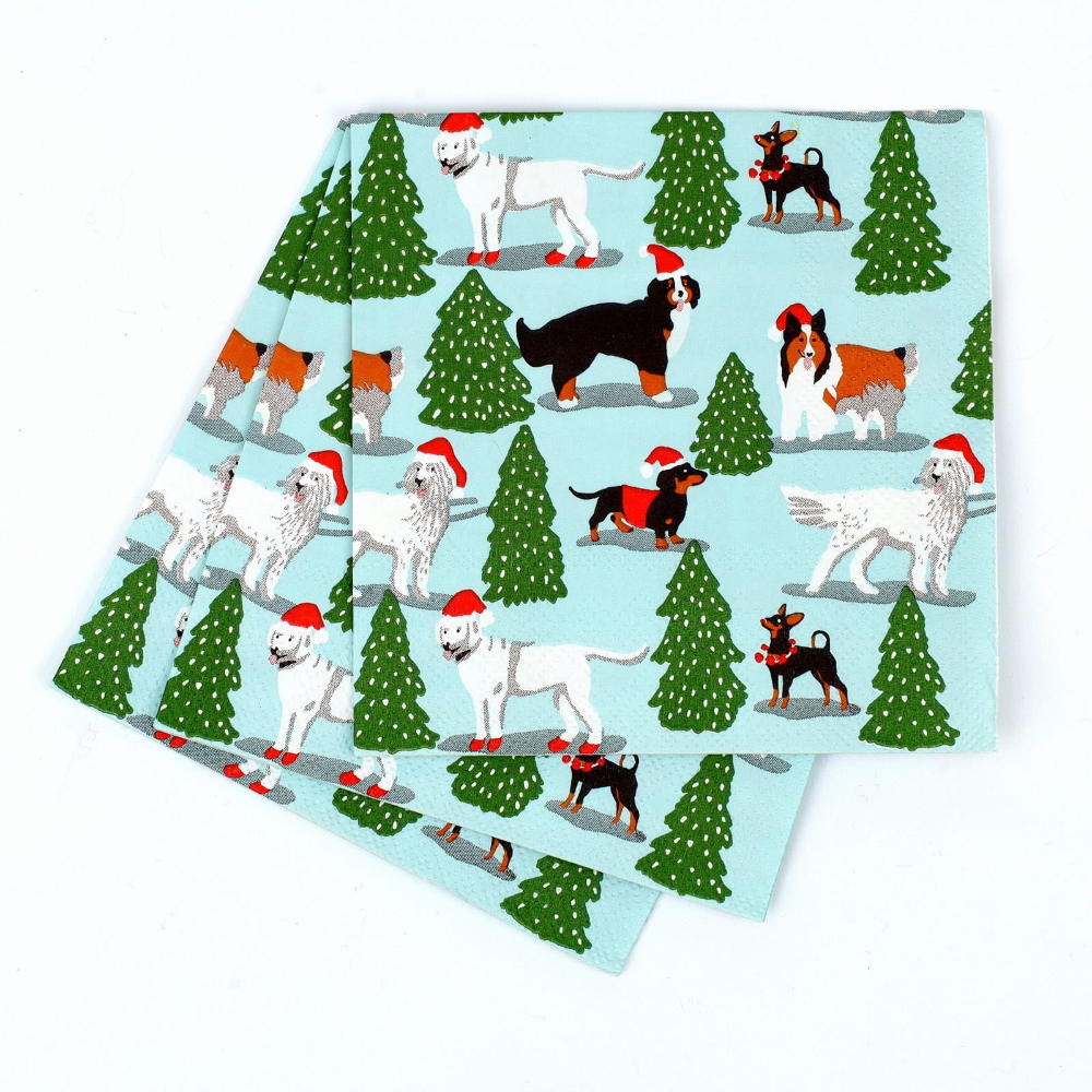 Picture of Merry Dog Paper Cocktail Napkins (Pack of 25)