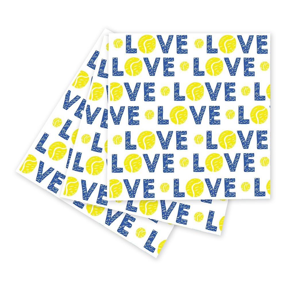 Picture of Tennis Love Paper Cocktail Napkins (Pack of 25)