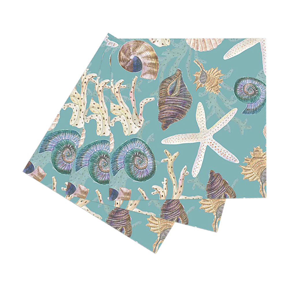Picture of Sea Treasures Coastal Paper Cocktail Napkins (Pack