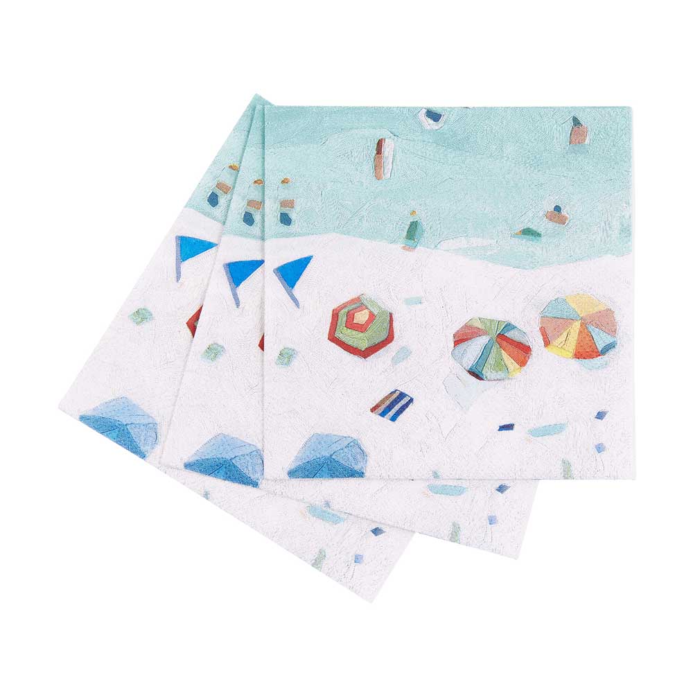 Picture of Beach Vista Paper Cocktail Napkins (Pack of 25)