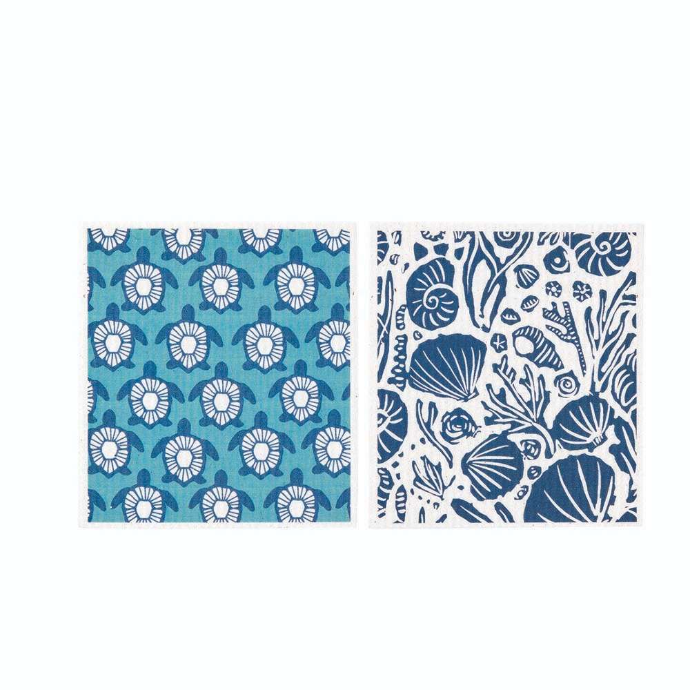 Picture of Turtles blu Eco Sponge Cloths (Set of 2)