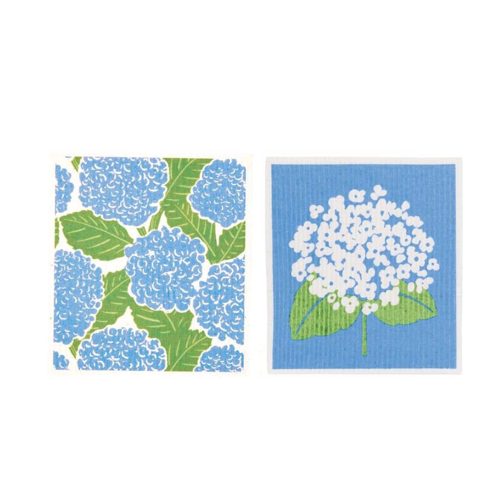 Picture of Blue Hydrangea blu Eco Sponge Cloths (Set of 2)
