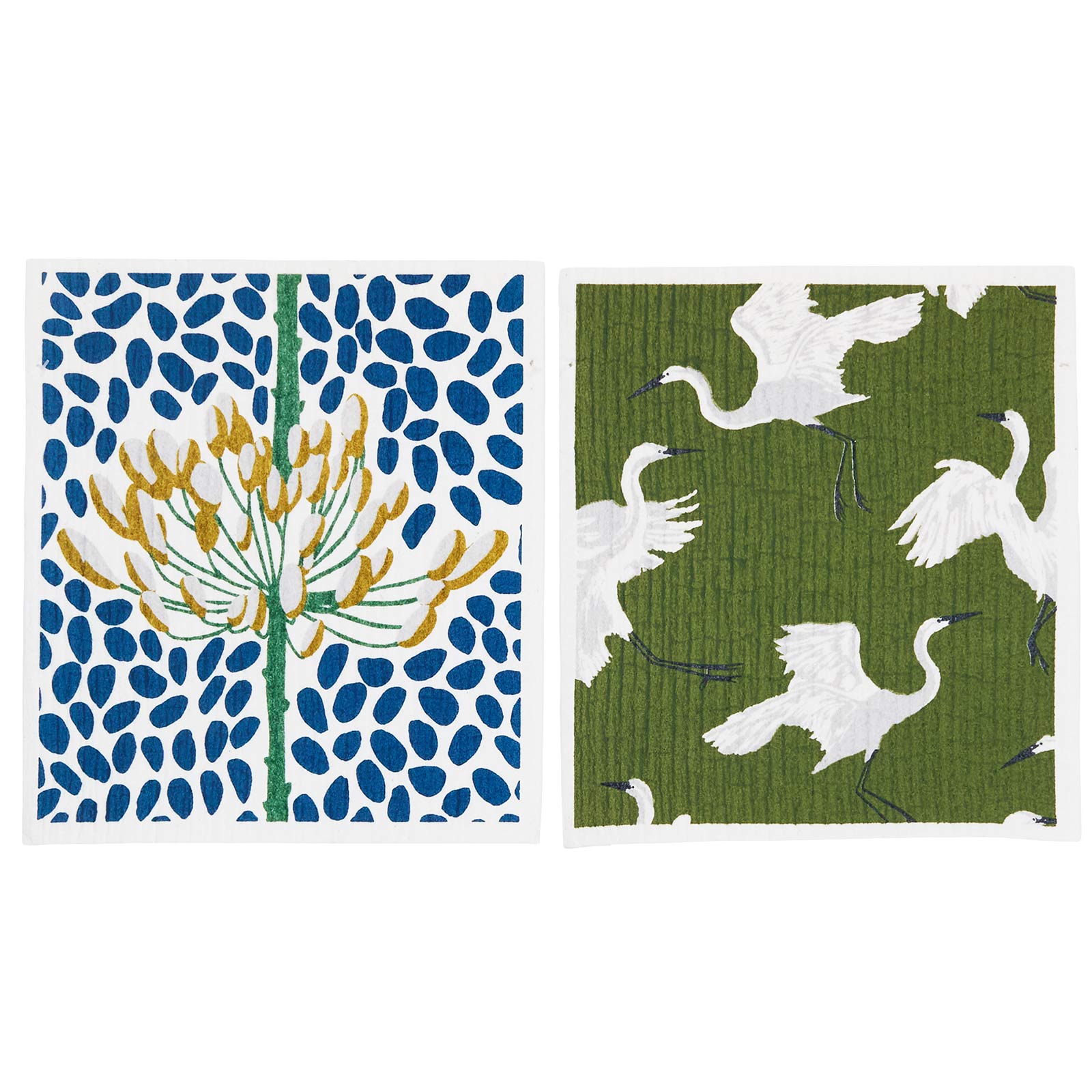 Picture of Egret & Reed blu Eco Sponge Cloths (Set of 2)