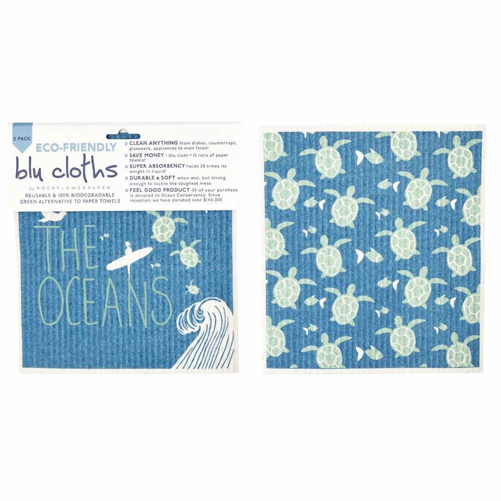 Picture of Save The Oceans blu Eco Sponge Cloths (Set of 2)