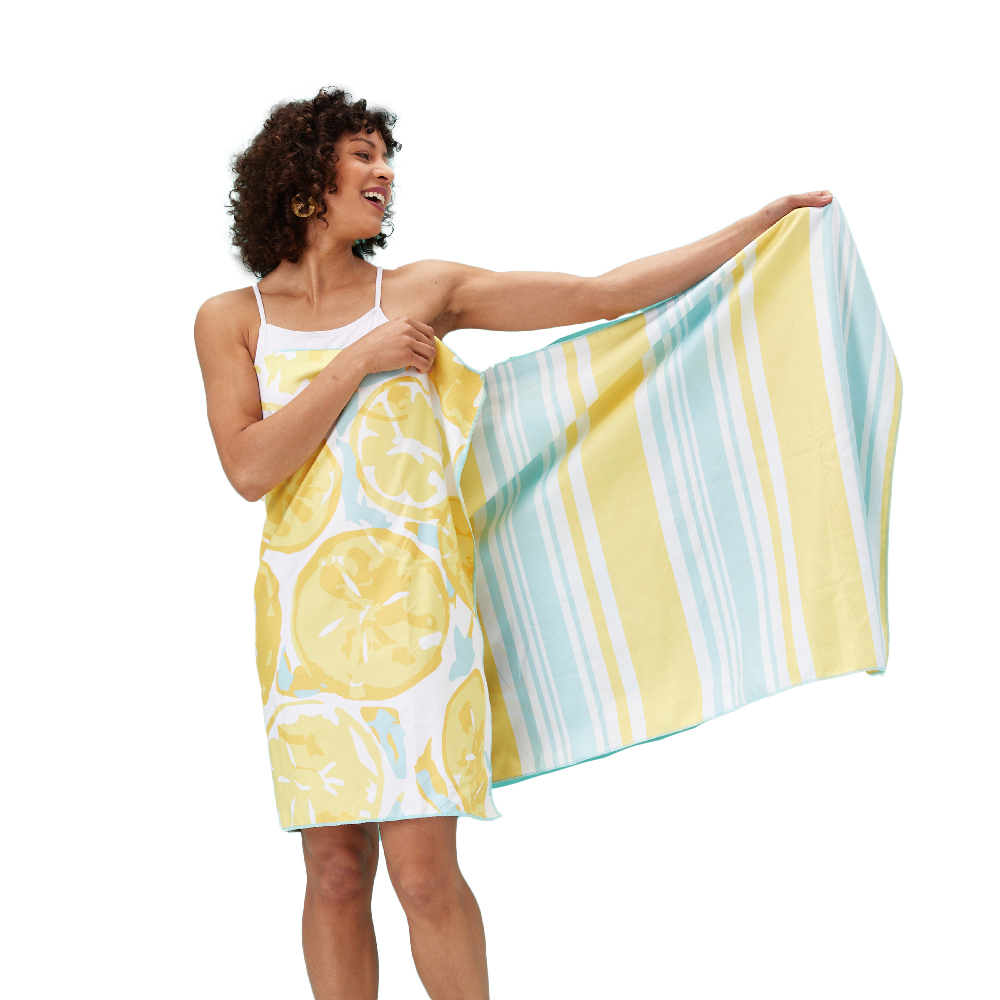 Picture of Lemon Slices Reversible Eco Beach Towel