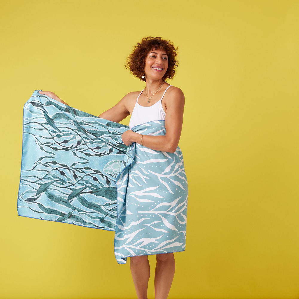 Picture of Marine Turtle Reversible Eco Beach Towel