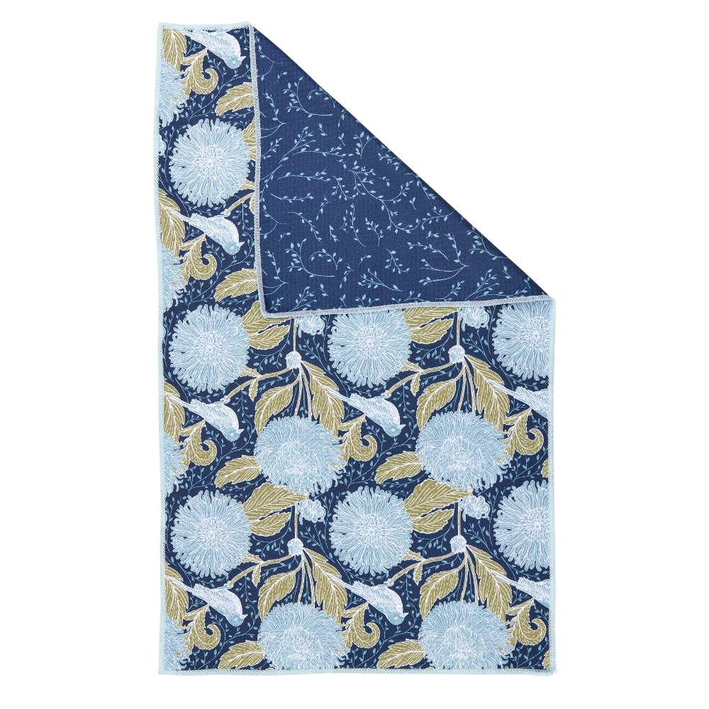 Picture of Chrysanthemum Bird Eco Kitchen Tea Towel
