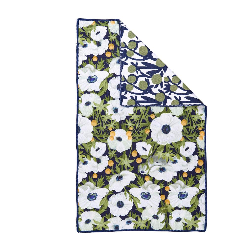 Picture of Anemone Poppy Eco Kitchen Tea Towel