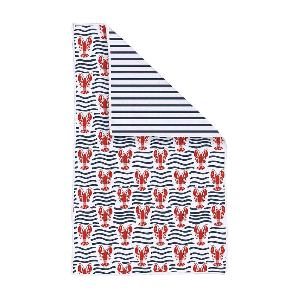 Picture of Lobster Waves Eco Kitchen Tea Towel