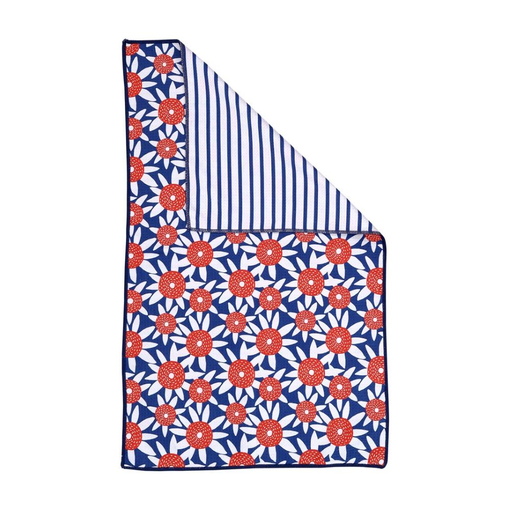 Picture of Straw Sunflower Red Eco Kitchen Tea Towel