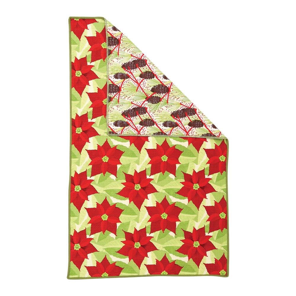 Picture of Poinsettia Eco Kitchen Tea Towel