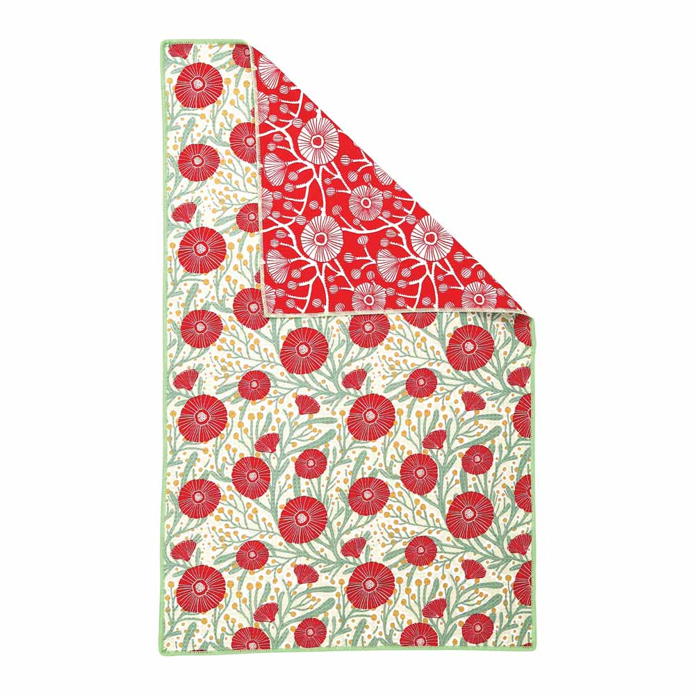 Picture of Camellia Bouquet Eco Kitchen Tea Towel