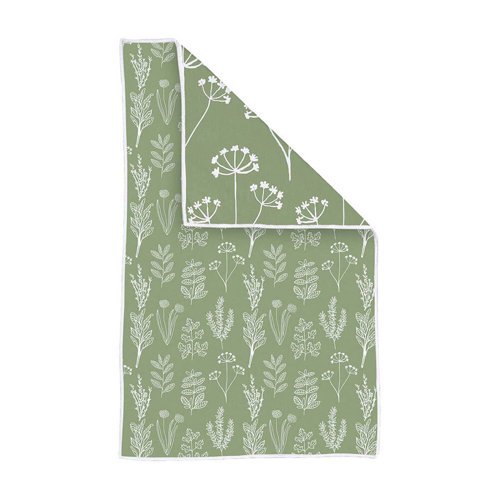 Picture of Herbs Green Eco Kitchen Tea Towel
