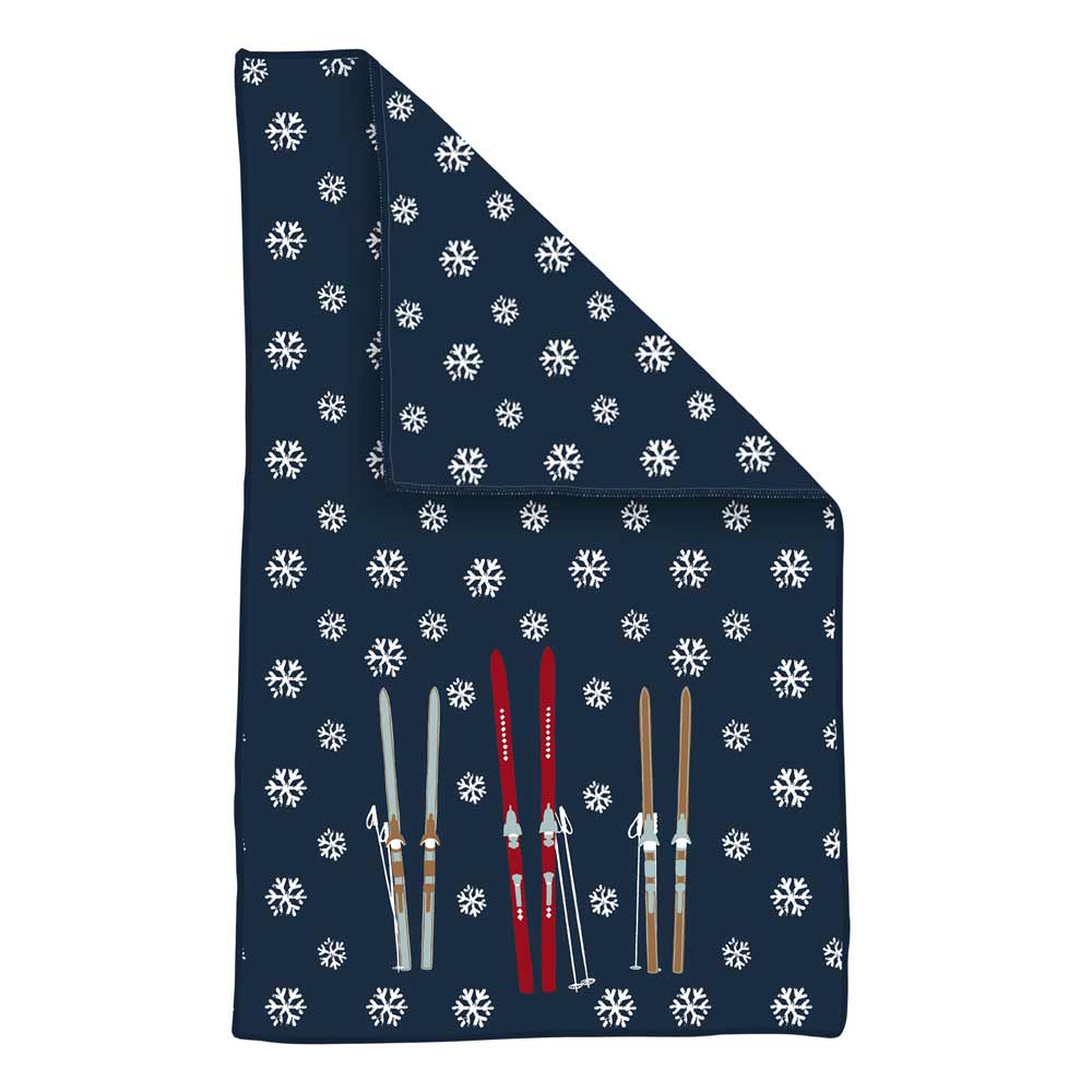 Picture of Nordic Ski Navy Eco Kitchen Tea Towel