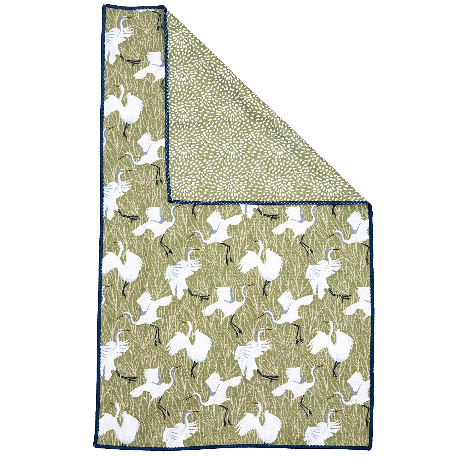Picture of Egret & Reed blu Eco Kitchen Tea Towel