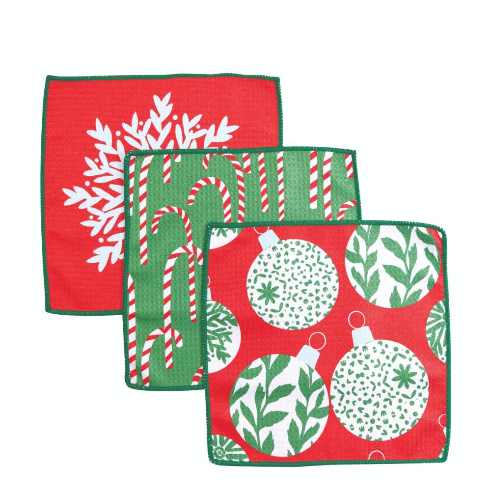 Picture of Scandi Ornaments Eco Dish Cloths (Set of 3)