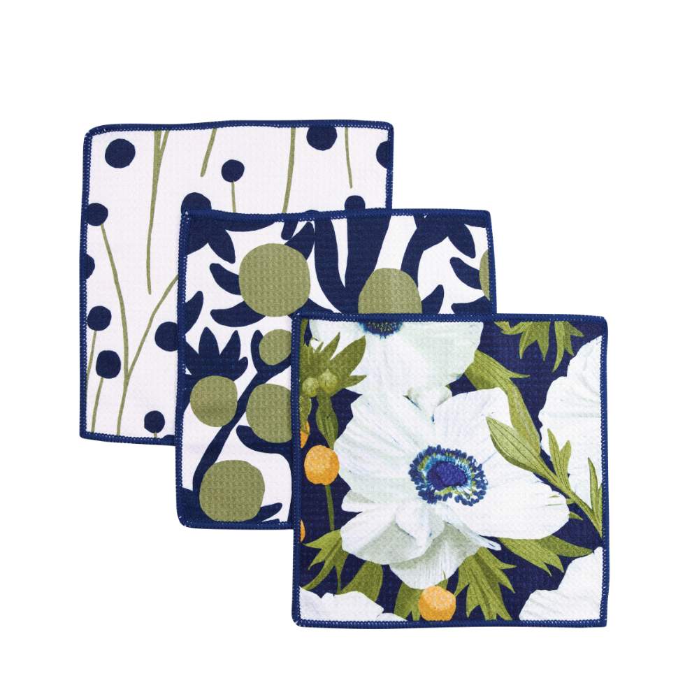 Picture of Anemone Poppy Eco Dish Cloth (Set of 3)