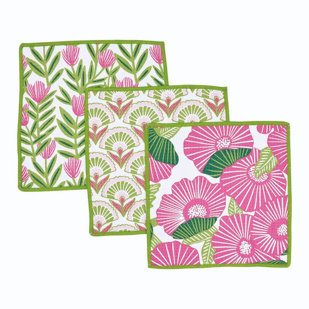 Picture of Pink Papaver Eco Dish Cloth (Set of 3)