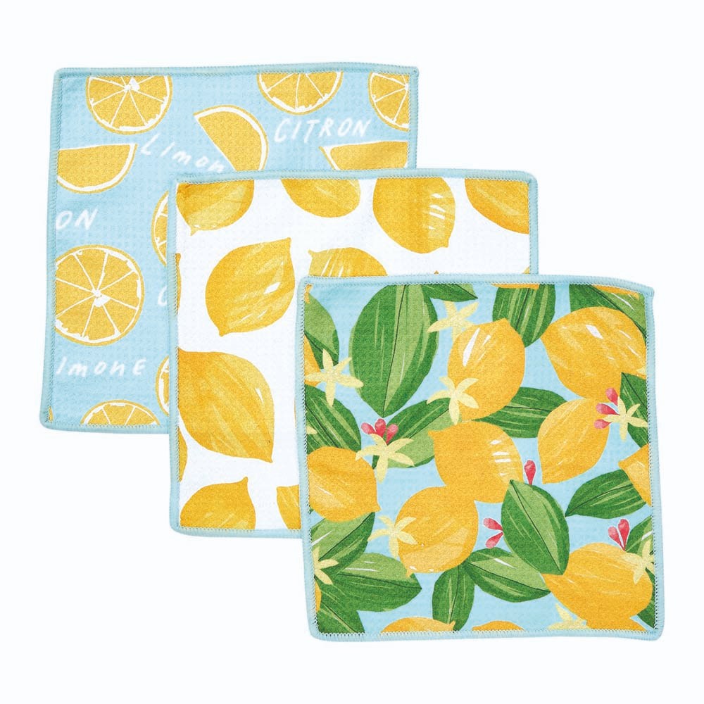 Picture of Lemon Blossoms Eco Dish Cloth (Set of 3)
