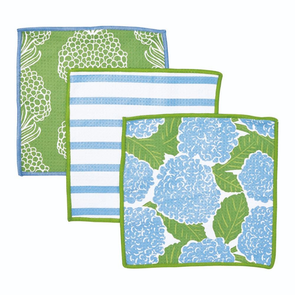 Picture of Blue Hydrangea Eco Dish Cloth (Set of 3)