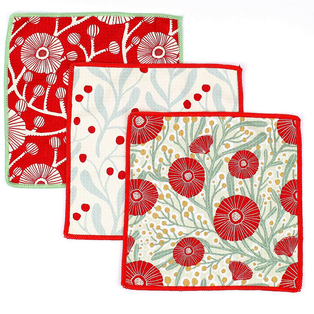 Picture of Camellia Bouquet Eco Dish Cloth (Set of 3)