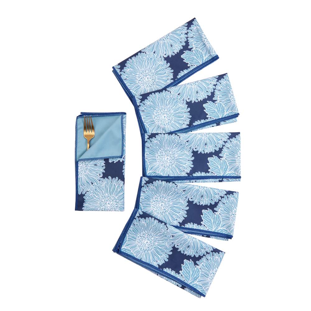Picture of Chrysanthemum Flower Eco Dinner Napkins (Set of 6)