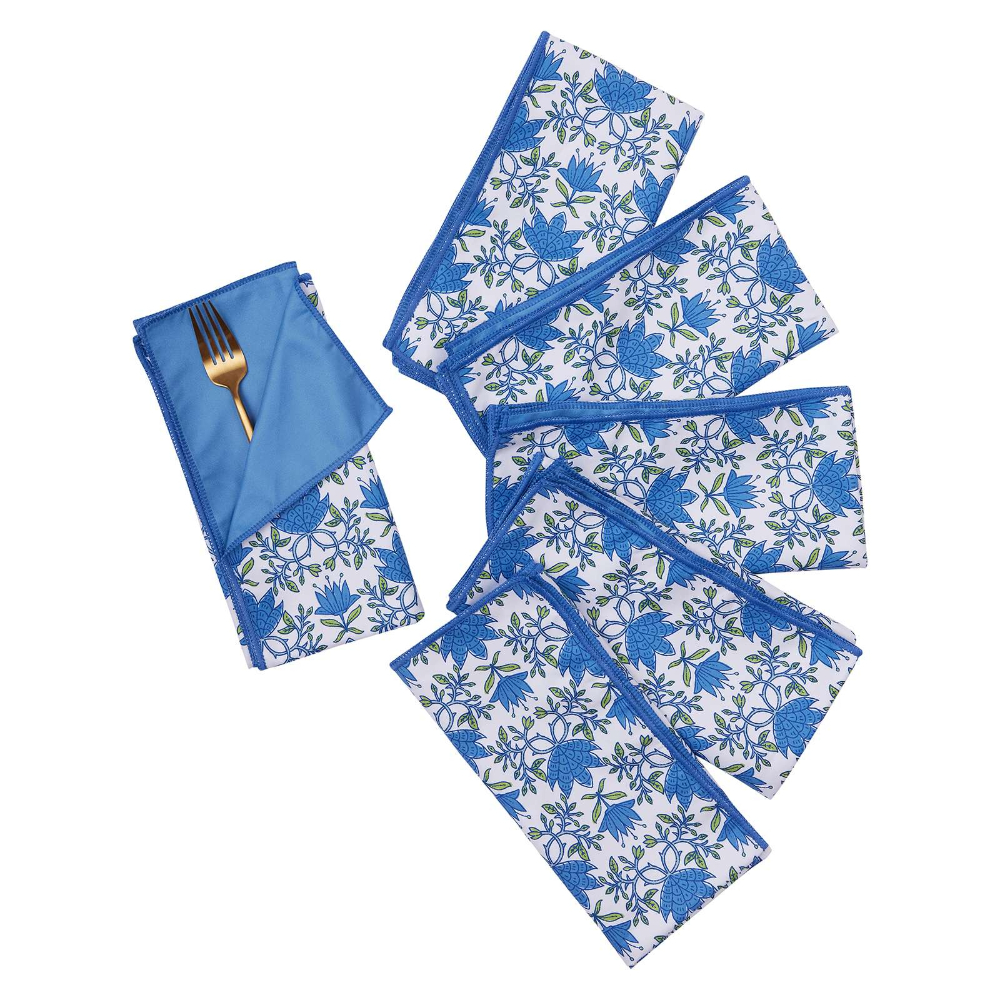 Picture of Tilly Blue Eco Dinner Napkins (Set of 6)