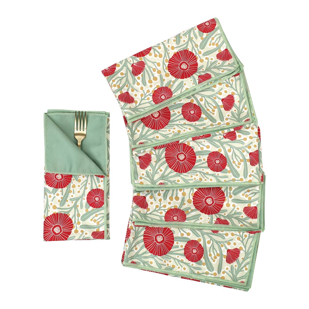 Picture of Camellia Bouquet Eco Dinner Napkins (Set of 6)