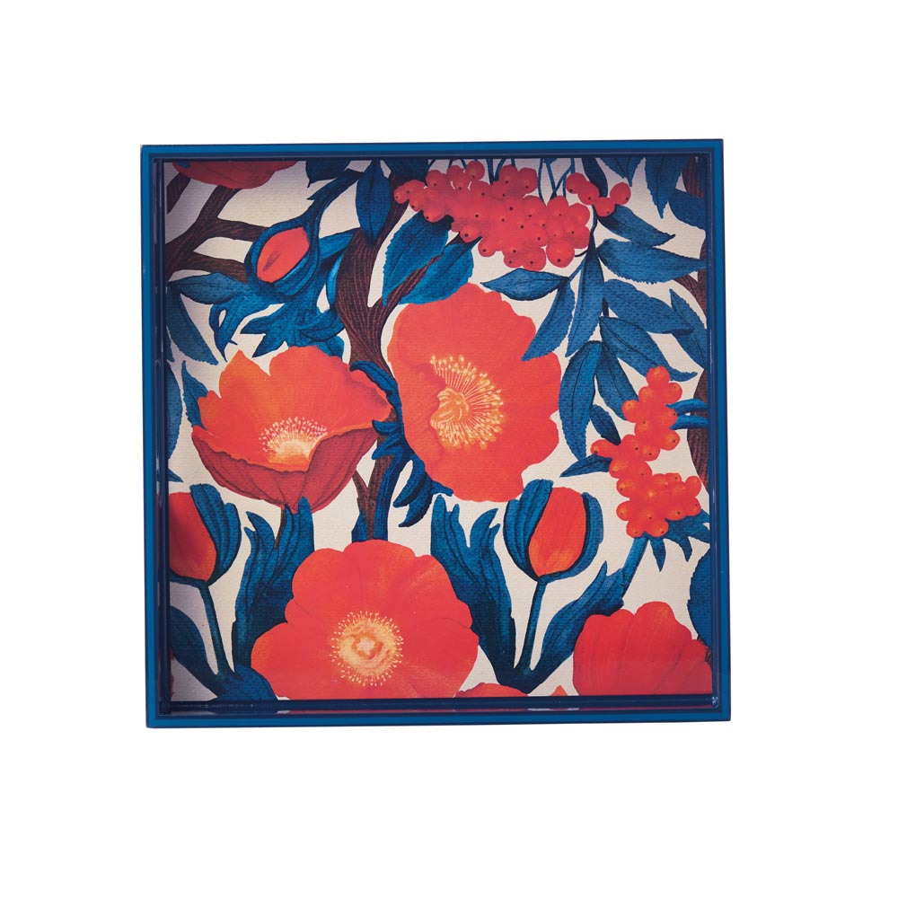 Picture of Icelandic Poppy 15 Inch Square Tray