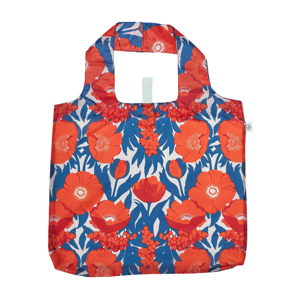 Picture of Icelandic Poppies  blu Reusable Shopping Bag