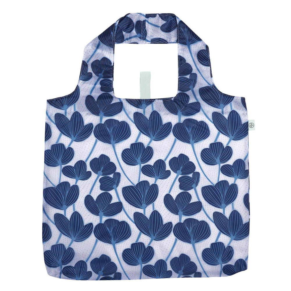 Picture of Modern Poppy blu Reusable Shopping Bag