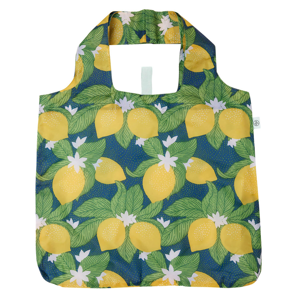 Picture of Vintage Lemons blu Reusable Shopping Bag