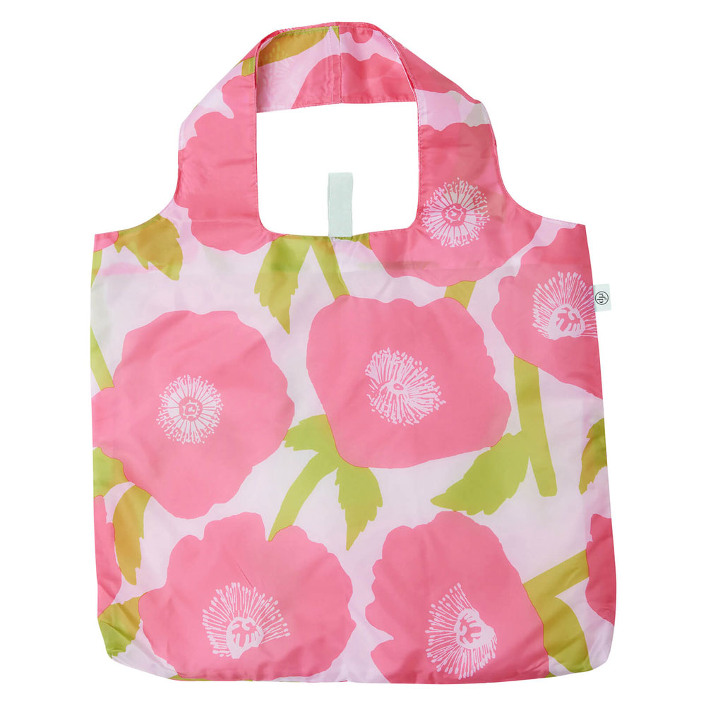 Picture of Poppies Pink blu Reusable Shopping Bag