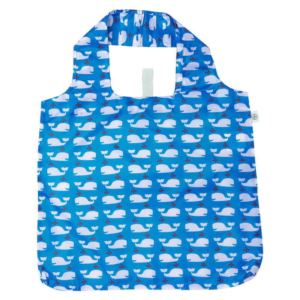 Picture of Whales Blue blu Reusable Shopping Bag