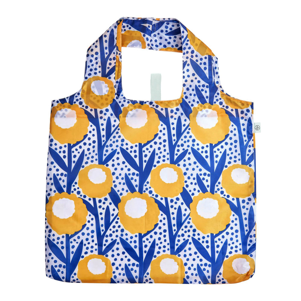Picture of Golden Glow blu Reusable Shopping Bag