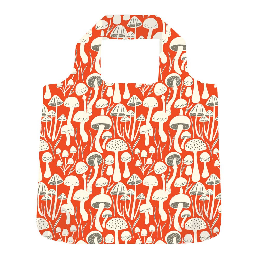Picture of Mushrooms Red blu Reusable Shopping Bag