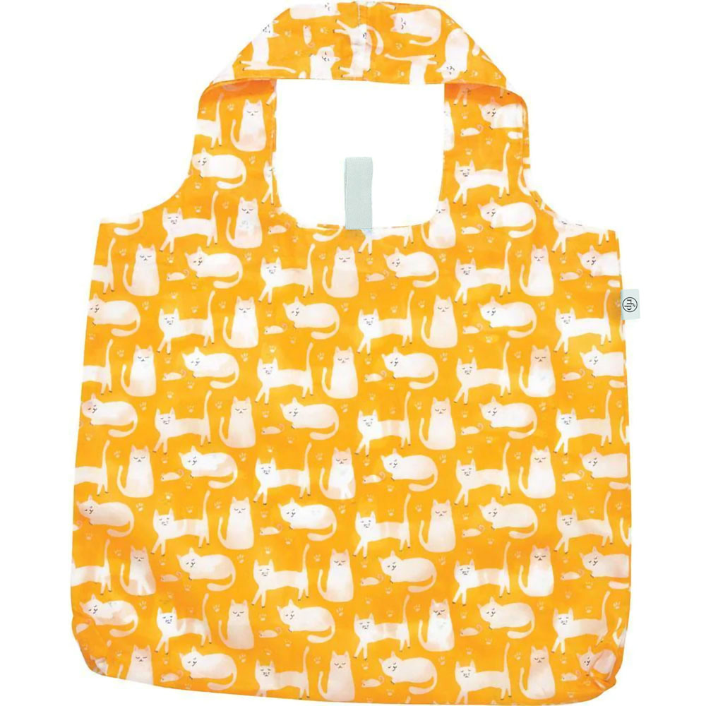 Picture of Kitty Cats Yellow blu Reusable Shopping Bag