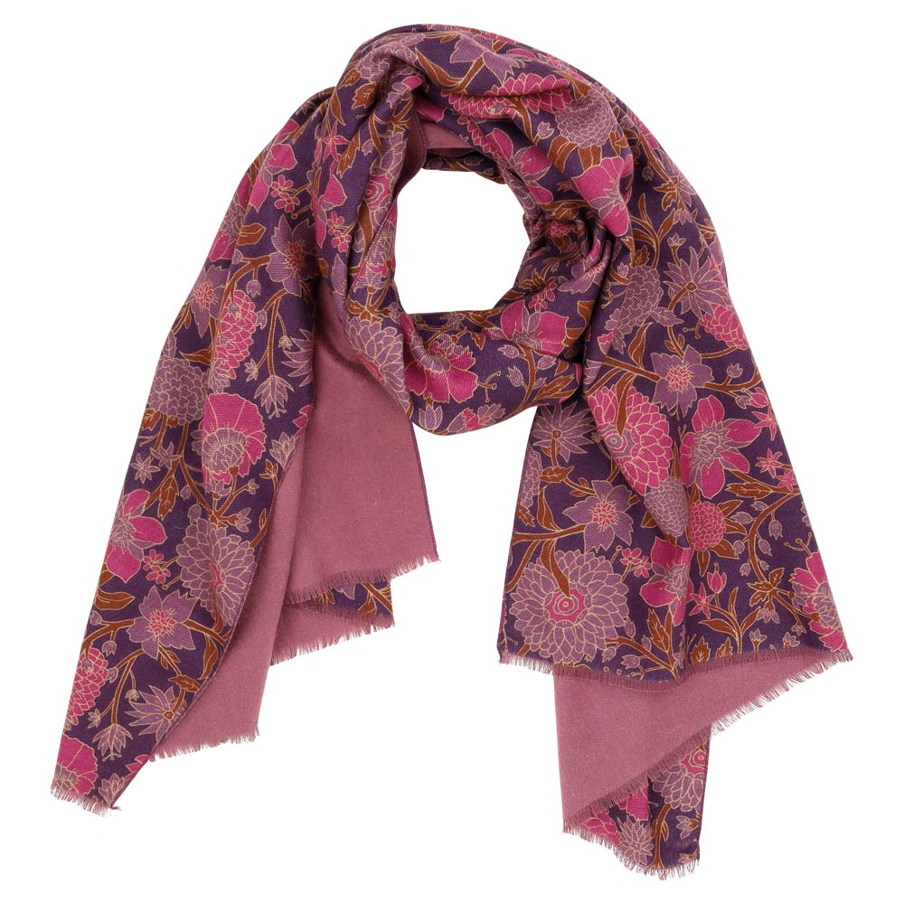 Picture of Capri Plum Reversible Wrap Scarf