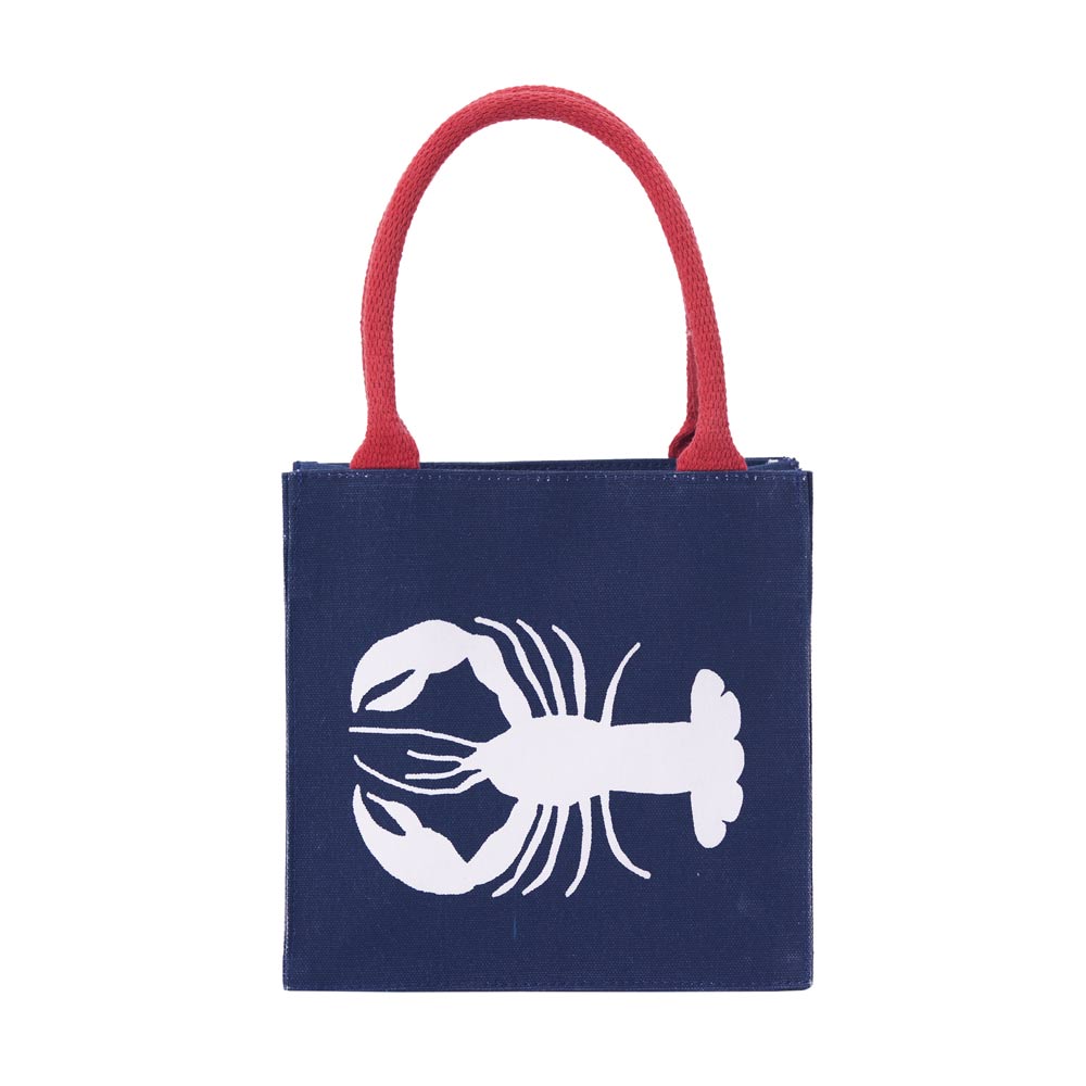 Picture of Lobster Navy Reusable Itsy Bitsy Gift Bag